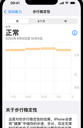 龙安iPhone手机维修如何在iPhone开启'步行稳定性通知'