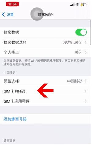 龙安苹果14维修网分享如何给iPhone14的SIM卡设置密码 