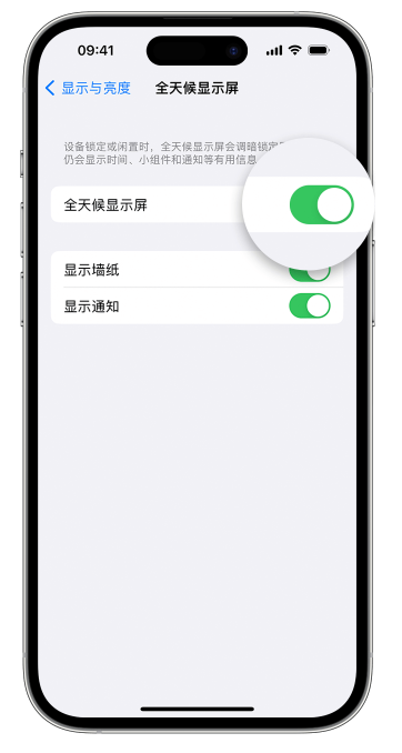 龙安苹果14维修店分享如何自定义 iPhone 14 Pro 常亮显示屏 