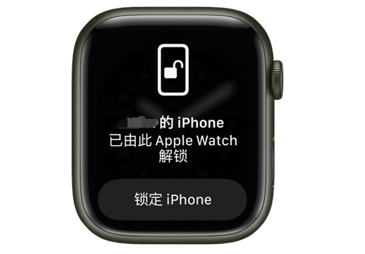 龙安苹果手机维修分享用 AppleWatch 解锁配备面容 ID 的 iPhone方法 