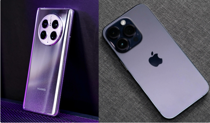 龙安苹果14维修分享华为Mate50与iPhone14哪个好？ 