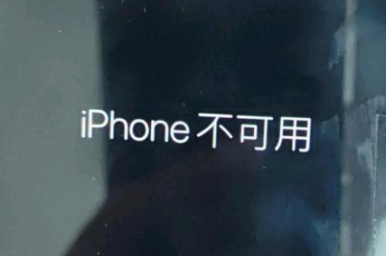 龙安苹果服务网点分享锁屏界面显示“iPhone 不可用”如何解决 